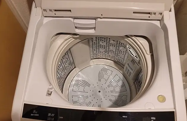 彦根市稲部町の洗濯機排水の詰まりトラブル施工事例写真