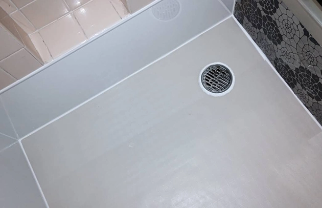 甲賀市信楽町の浴室排水の詰まり滞留施工事例写真