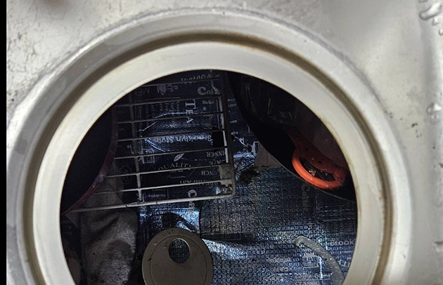 草津市笠山のシンク下で詰まるキッチン排水トラブル施工事例写真