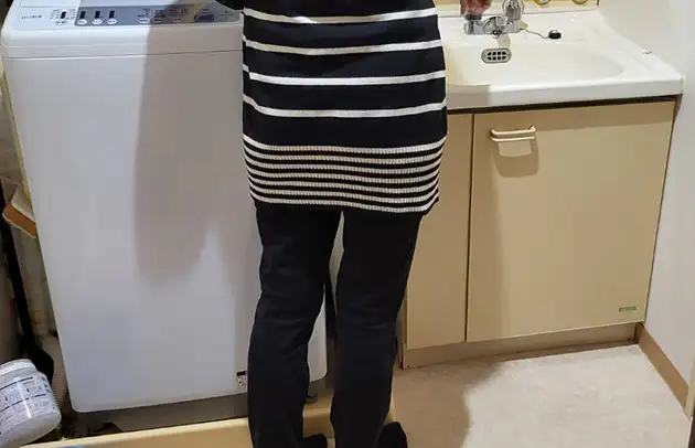 守山市今浜町の洗濯機排水口の逆流トラブル施工事例写真