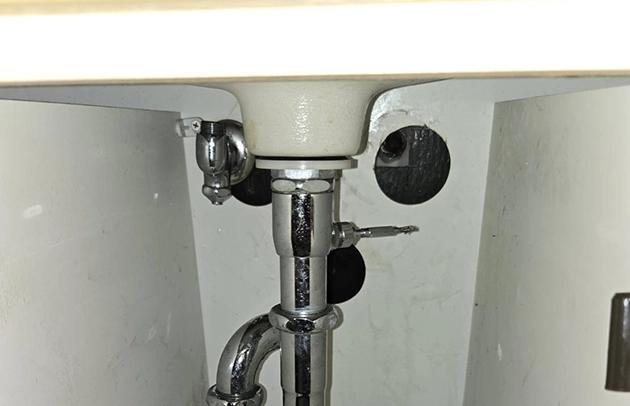 大津市膳所のキッチン詰まり施工事例写真