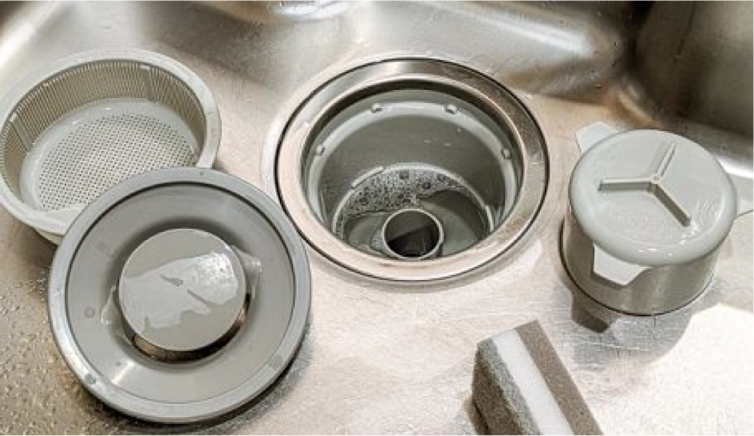 キッチンの排水詰まりの画像