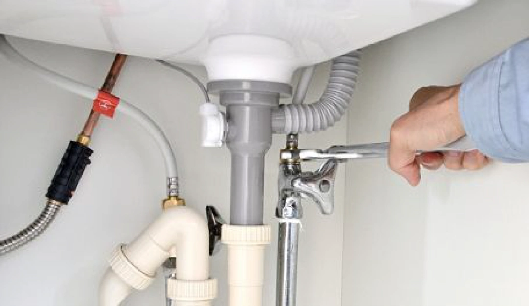 洗面所の排水詰まりの画像