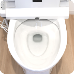 水が引かないトイレ