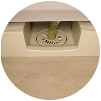 洗濯機排水口の写真