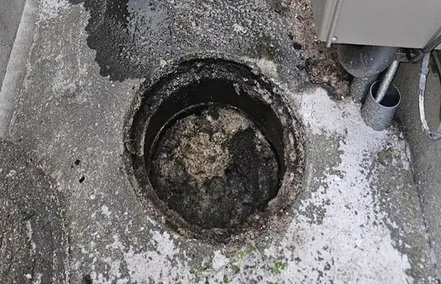 日野町内池の汚水桝あふれと逆流の高圧洗浄対応施工事例写真