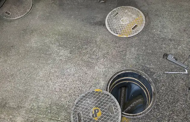 湖南市岩根の排水が流れないキッチン詰まりの高圧洗浄施工事例写真