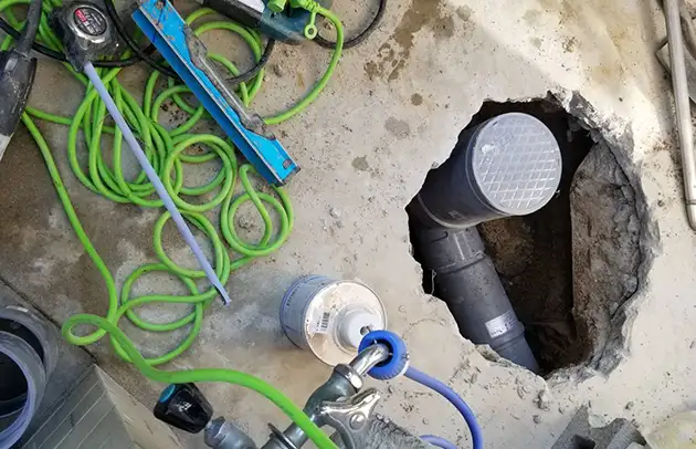 甲良町横関の沈下した汚水桝交換と排水改善施工事例写真