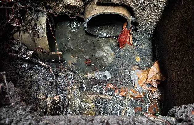 守山市播磨田町の悪臭と虫対策の汚水桝清掃施工事例写真