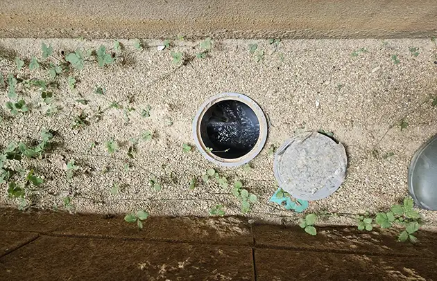 長浜市八幡東町の流れが悪い排水管の高圧洗浄対応施工事例写真