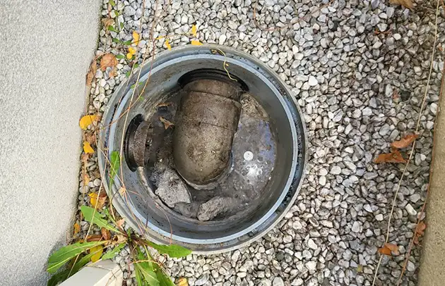 栗東市霊仙寺の汚水桝あふれと逆流の高圧洗浄対応施工事例写真