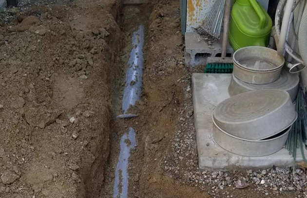 大津市の排水管部分補修施工事例写真