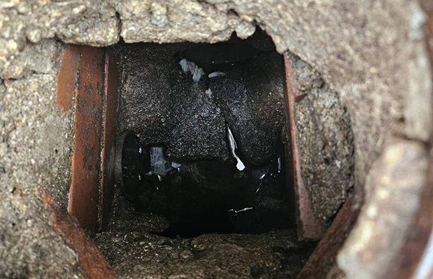 守山市の劣化したコンクリート桝施工事例写真