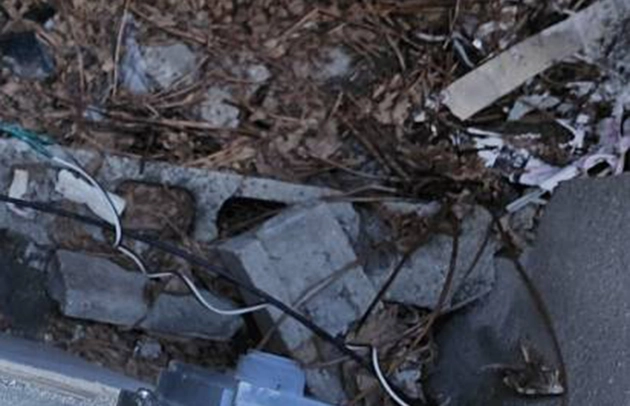 甲賀市土山町の屋外埋設管の漏水調査とピンポイント修理施工事例写真