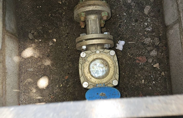 草津市野路の水道代高騰と検針指摘による漏水調査施工事例写真