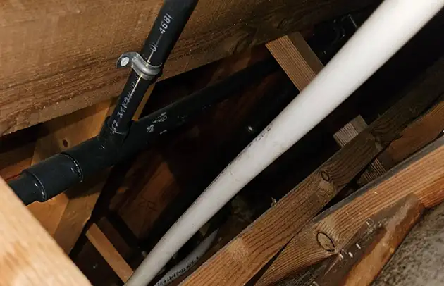 守山市今浜町の床下漏水による給水管引き直し工事施工事例写真