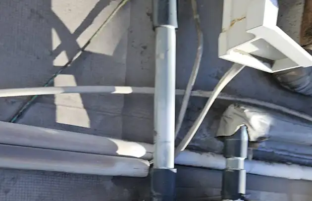 長浜市湖北町の凍結破裂による給水管修理対応施工事例写真