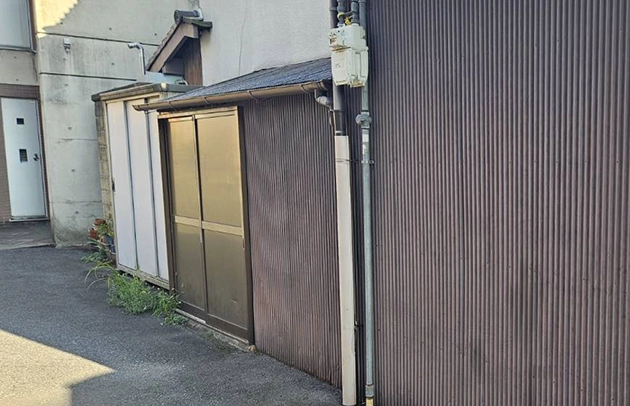 大津市膳所の凍結破裂による漏水と緊急修理対応施工事例写真