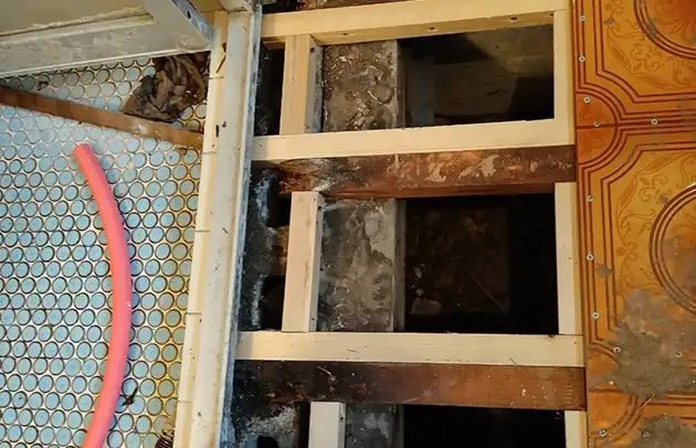 野洲市小篠原の水道代増加による漏水調査と修理対応施工事例写真