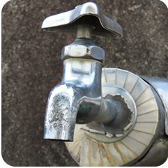 水が出ない蛇口写真