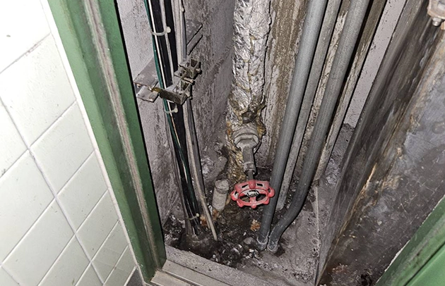 高島市の給水管一部補修の施工事例写真