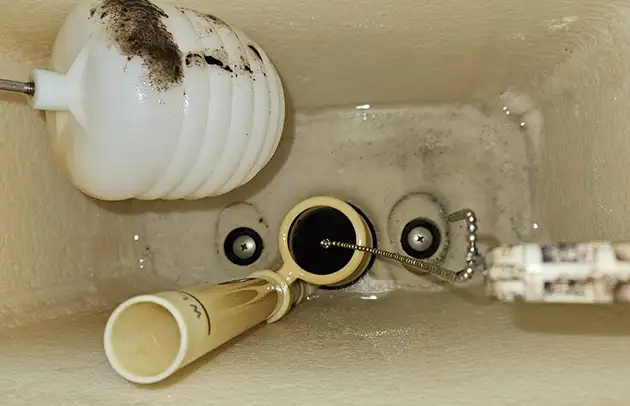 彦根市大東町のオーバーフローによるトイレ水漏れ施工事例写真