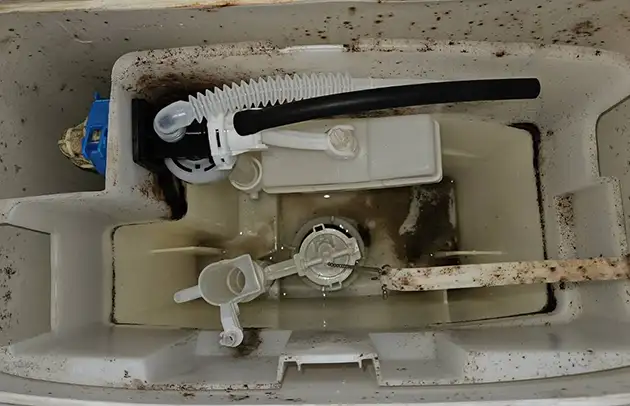 竜王町山之上の給水弁ダイヤフラム劣化のトイレ水漏れ施工事例写真