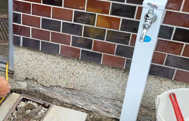 東近江市の水栓柱水漏れ修理施工事例写真