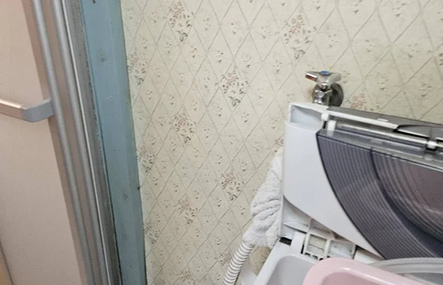 大津市の洗濯機を動かすと水漏れする蛇口の修理後