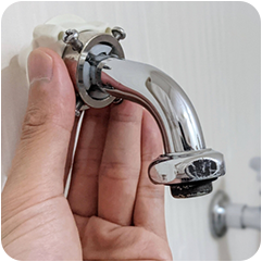 洗濯機蛇口写真